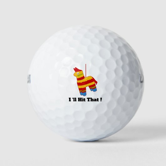 Pinata, ik sla dat wel. golfballen (Voorkant)