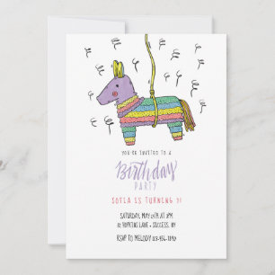 Piñata Invitation Kaart