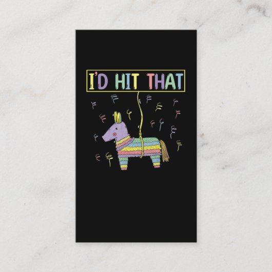 Pinata Mexican Fiesta Happy Cinco de Mayo Visitekaartje (Voorkant)