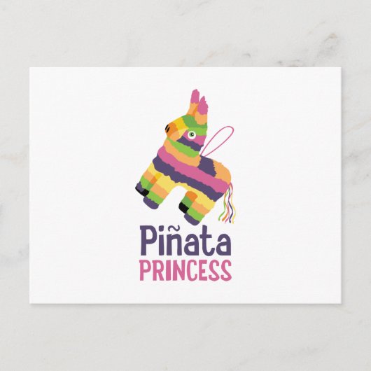 Pinata Prinses Briefkaart (Voorkant)