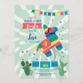 Piñata Verjaardagsfeestje Fiesta Meisje Jongen Mex Kaart (Voorkant / Achterkant)