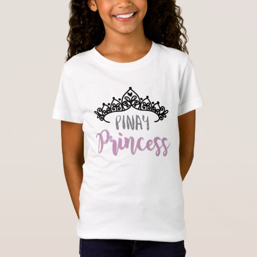 Pinay Princess met Tiara T-shirt (Voorkant)