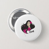 Pinay Ronde Button 5,7 Cm (Voorkant /achterkant)