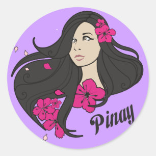 Pinay Ronde Sticker