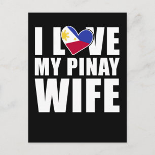 Pinay Wife Filippijnen Love Proud Husband Briefkaart