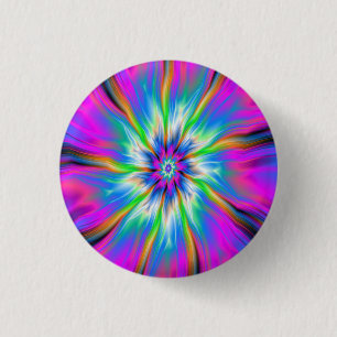 Pinback Button die het Palet van Blauw en Roze exp