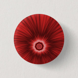 Pinback Button Red Explosion