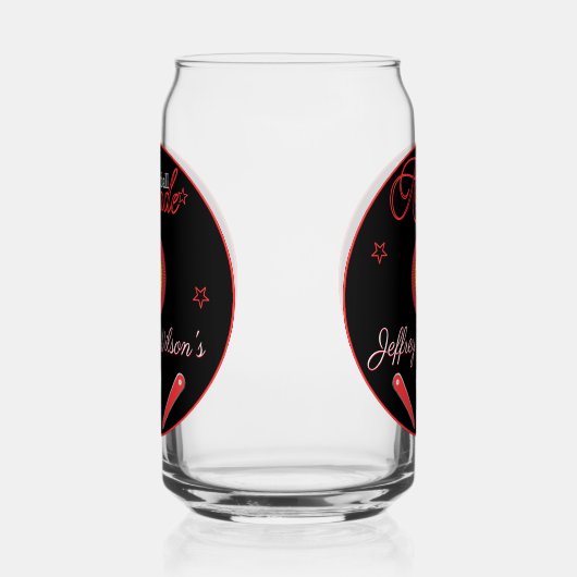 Pinball Arcade Drinkware Bier Blikvorm Glas (Links)