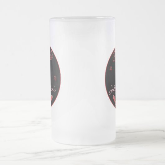 Pinball Arcade Drinkware Frosted Beer Glass Mug (Centre)