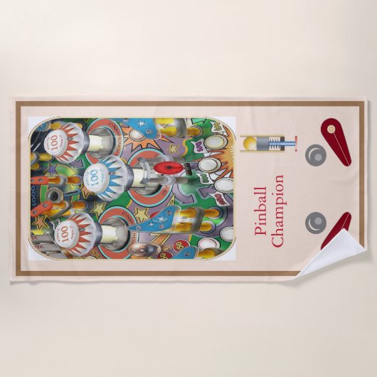 Pinball Beach Towel Strandlaken (Voorkant)