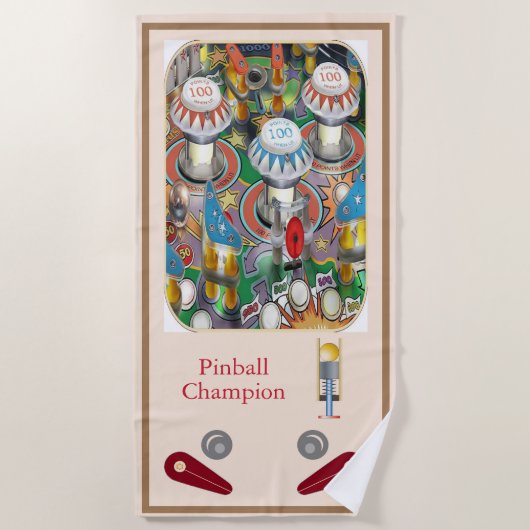Pinball Beach Towel Strandlaken (Voorkant)