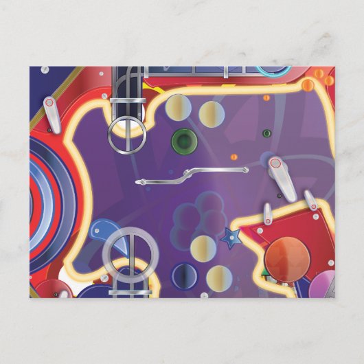 Pinball Briefkaart (Voorkant)