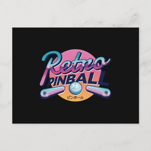 PINBALL BRIEFKAART (Voorkant)