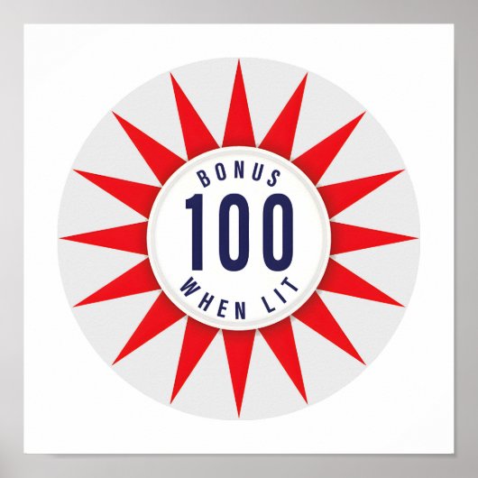 Pinball Bumper Art Poster #14 (Voorkant)