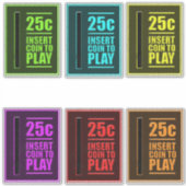 Pinball Coin Slot Sticker Pack (Voorkant)