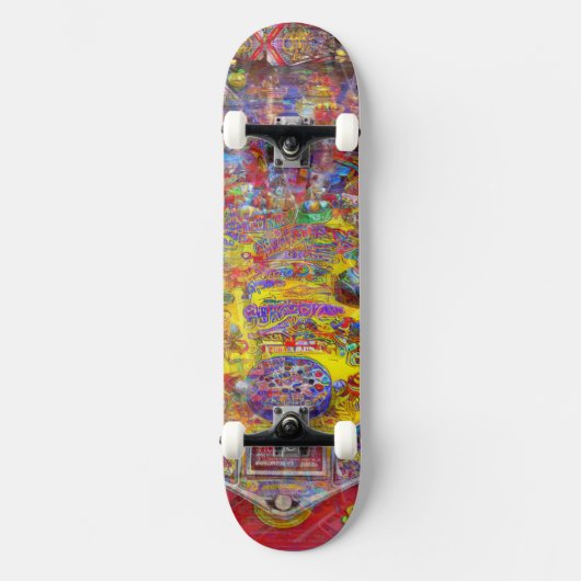 Pinball "Court Jester Yellow" Skateboard (Voorkant)