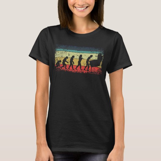 Pinball Evolution Pinball Player Retro T-shirt (Voorkant)