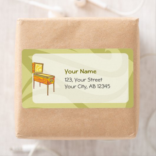 Pinball-machine Etiket (Insitu)