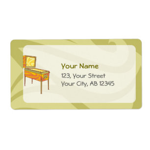 Pinball-machine Etiket