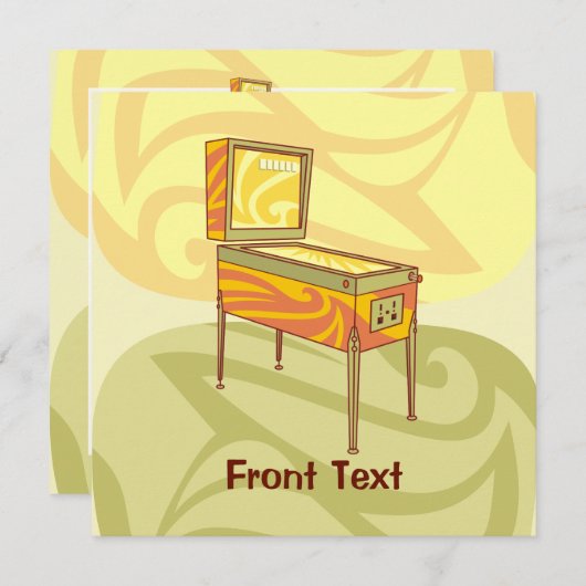 Pinball-machine Kaart (Voorkant / Achterkant)