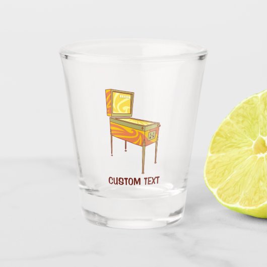 Pinball-machine Shot Glas (Voorkant)