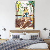 Pinball Machine-spel Canvas Afdruk (Insitu (Slaapkamer))