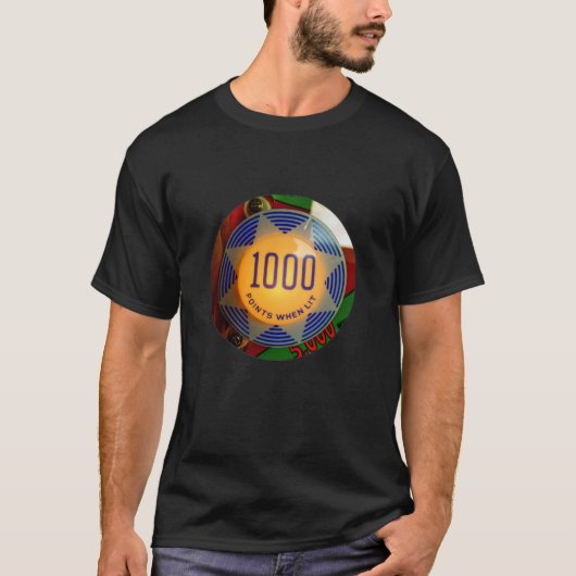 Pinball Machine T Shirt - Retro Back Front Print (Voorkant)