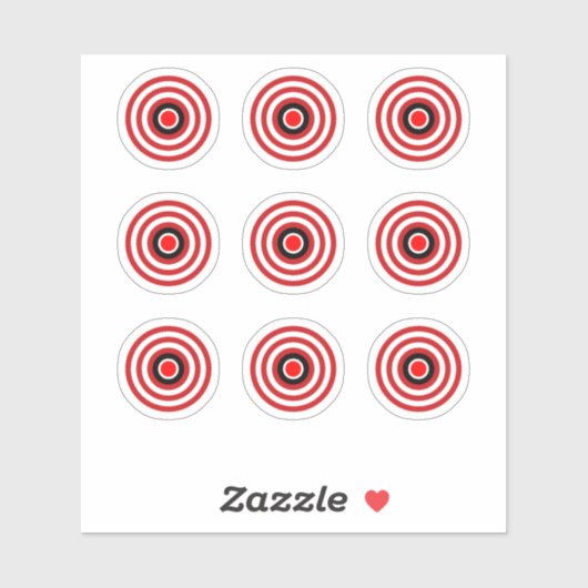 Pinball Machine TZ Bullseye Design Sticker cible (Feuille)