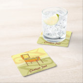 Pinball machine vierkant papier onderzetter (Insitu)