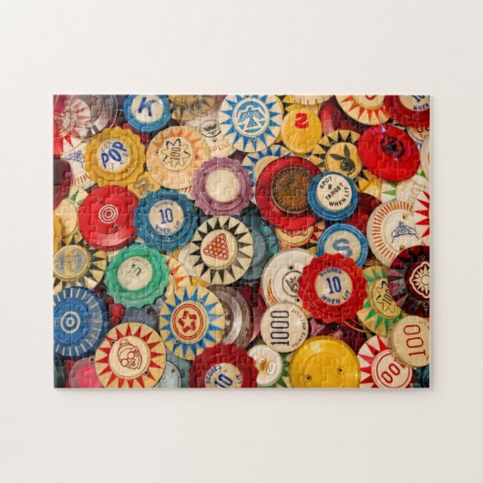 Pinball puzzle Bumpercaps Legpuzzel (Horizontaal)