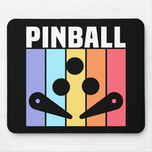 Pinball speler Non Slip Mousepad #6-2 Muismat (Voorkant)