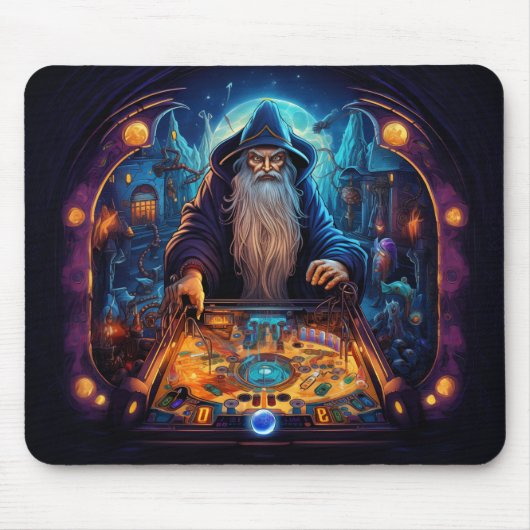 Pinball speler Non Slip Mousepad #7-4 Muismat (Voorkant)
