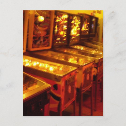 Pinbalmachines Briefkaart (Voorkant)