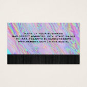 Pince à cheveux | Carte Punch | Iridescente (Dos)