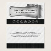 Pince-cheveux Barbershop | Carte Punch (Devant & derrière)