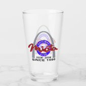 Pinceau de logo du club de verre (16 oz) (Dos)