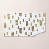 Pinceau de peinture moderne or cuivre bronze paill (Serviette à main)