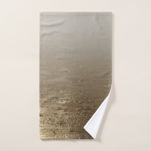 Pinceau Doré Glamour Élégance Moderne Dorée (Serviette à main)