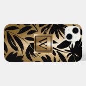 Pinceau Floral noir et or (Verso Horizontal)