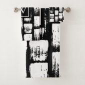 Pinceau noir et blanc Abstrait (En situation)