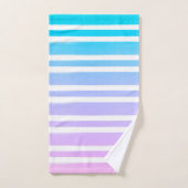 Pinceau pastel rose violet bleu (Serviette à main)