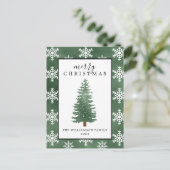 Pinceau rustique | Carte de Noël des snowflèches (Debout devant)