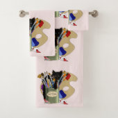 Pinceaux palette Noir Kitten Artiste (En situation)