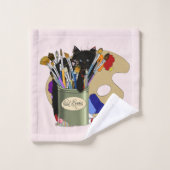 Pinceaux palette Noir Kitten Artiste (Gant de toilette)