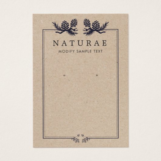 Pinceaux Rustiques Kraft Pine Elevant Bijoux (Devant)