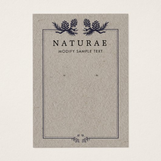 Pinceaux Rustiques Kraft Pine Elevant Bijoux (Devant)