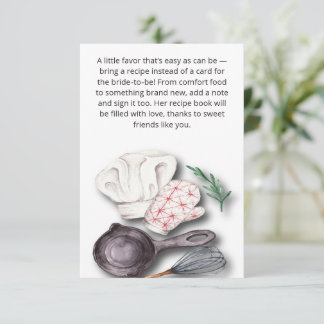 Pinch of Love Kitchen Bridal Shower Informatiekaartje
