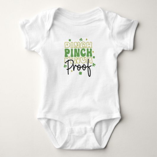 Pinch Proof St. Patricks Day Romper (Voorkant)