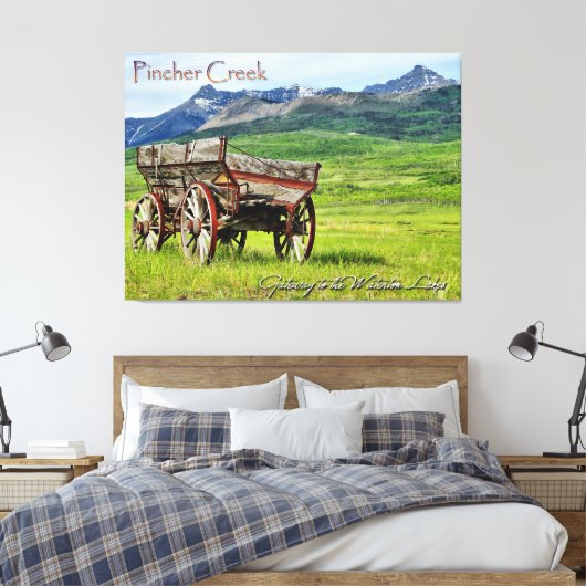 Pincher Creek Alberta Canvas Afdruk (Insitu (Slaapkamer))