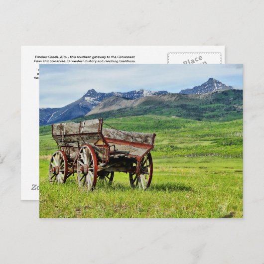 Pincher Creek Post Card Uitnodiging Briefkaart (Voorkant / Achterkant)